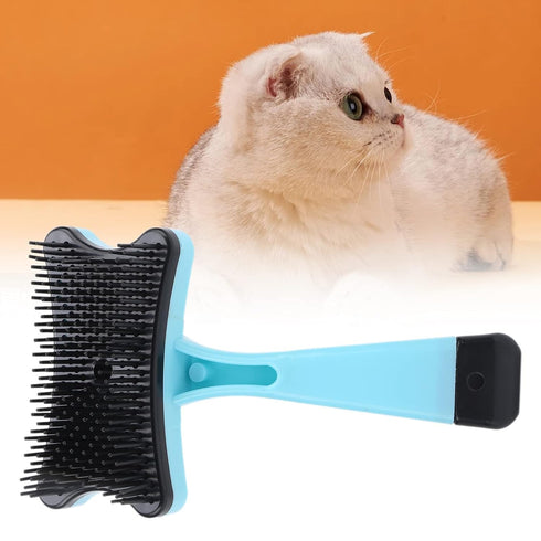 GLOGLOW Pet Grooming Brush, Self Cleaning Slicker Brush Short and Long Hair Shedding Brush for Dogs Cats Gently Removes Loose Undercoat(Blue) Hair...