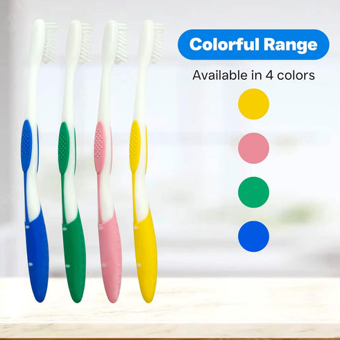 Toothbrush Anti-BAC, Keeps The Filament Surface Clean (Expert Care - Medium Bristles) - Adult - 12 Count (Pack of 1)...