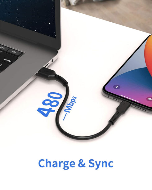 1ft iPhone Charge Cable Short, 5Pack USB to Lightning Cord for Fast Charging Stations 1 Foot Compatible with Apple iPhone 12 11 Pro Max Xs 8 7 6 5...