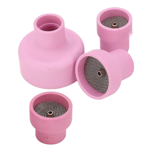 TIG Welding Cup, Ceramic Welding Cup Ceramic TIG Cup Kit Set 12# 14# 16# 24# 2.4mm Center Hole Inner Dia for Welding Equipment...