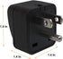 US Travel Plug Adapter EU/UK/AU/in/CN/JP/Asia/Italy/Brazil to USA (Type B), 3 Prong Grounded USA Wall Plug, International Mini Travel Adapter and ...