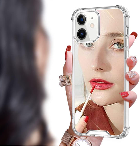 Cavdycidy for iPhone 11 Mirror Case for Women,Acrylic Mirror Phone Case That Can Be Used for Outdoor Makeup for Girl Who Love Beauty(Classic Mirro...