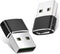 Basesailor USB to USB C Adapter 2Pack,Type C Female to A Male Power Adapter for iPhone 17 16 15 14 13 Mini Pro Max,CarPlay,Airpods,iPad Air 4 5,Sa...