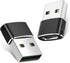 Basesailor USB to USB C Adapter 2Pack,Type C Female to A Male Power Adapter for iPhone 17 16 15 14 13 Mini Pro Max,CarPlay,Airpods,iPad Air 4 5,Sa...