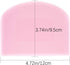 LUTER 2 Pieces 12 x 9.5 cm Pastry Horn – Plastic Dough Scraper for Kitchen, Pastry, Pancakes (Pink, White)...