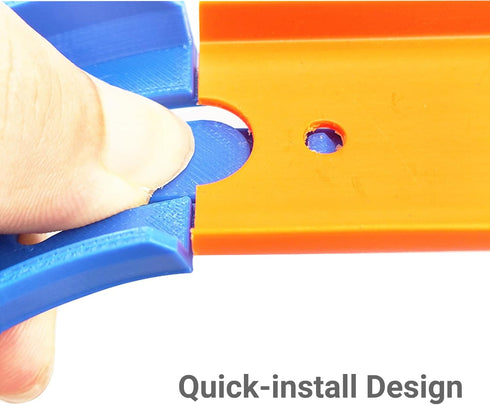 Racetrack Connectors Compatible with Hot Wheels,90 Degree Banked Turn,4 Packs...