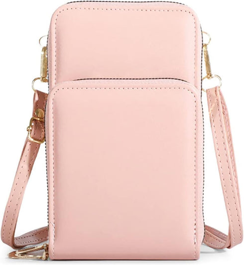 KAKKOII Small Crossbody Cell Phone Purse for Women, Leather Shoulder Handbag Multi-pocket Wallet Purse with Credit Card Slots...