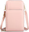 KAKKOII Small Crossbody Cell Phone Purse for Women, Leather Shoulder Handbag Multi-pocket Wallet Purse with Credit Card Slots...