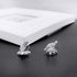 YOQUCOL Flower Snowflake Shape Cubic Zirconia Crystal Clip On Earrings CZ Not Pierced Ear Jewelry For Women...