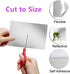 4 Pieces Flexible Cut to Size Mirror Sheet 6" x 9", Self Adhesive Non Glass Mirror Stickers PETG Plastic Mirror...