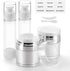 7 Pack Bubimon Airless Pump Jars, 1.7oz/50ml Cosmetic Containers, Leak Proof Refillable jar, Cream Jar, Vacuum Bottle for Cream Lotion, Toiletries...