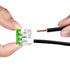 Lever Nuts Splicing Connector?for Solid and Stranded Conductors?3 Conductor with Operating levers?AWG 12-24 Transparent Housing Wire Connectors- P...