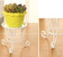 Angoily Metal Plant Stand Metal Potted Plant Stands Iron Round Flower Pot Stands Indoor Outdoor Plant Holder Support Rack for Planter Flowerpot Wh...