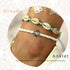Boho Beaded Anklets Shell Ankle Bracelets with Silver Turtle Foot Chain Jewelry for Women 2Pcs...