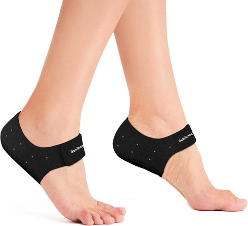 Plantar Fasciitis Gel Heel Protectors - Bukihome Heel Cups for Women Men Heels Spur Pain Relief - Heel Inserts Pads for Achilles Tendinitis Dry Cr...