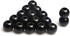 Black Wooden Macrame Beads 20mm with 8mm Large Hole, Wood Spacer Beads, Natural Round Ball Farmhouse Wooden Loose Beads for Bead Crafts Making Hom...