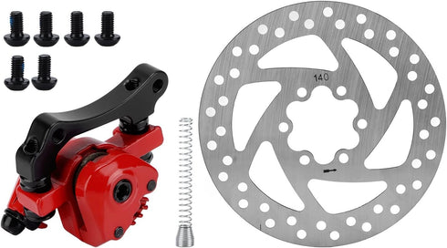 Akozon Brake Disc, 140mm Diameter Brake Disc Caliper Kit for Electric Scooter...