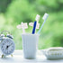 Healifty Denture Brush False Teeth Cleaning Tool Double Sided Toothbrush Denture Cleaning Brush 2pcs (White+Blue)...