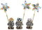 Funny Owl Windmill Garden Statues Decoration Resin Sculpture Decorations Novelty Gift for Desk Indoor Outdoor Yard Patio Lawn Figurines Landscape ...