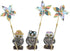 Funny Owl Windmill Garden Statues Decoration Resin Sculpture Decorations Novelty Gift for Desk Indoor Outdoor Yard Patio Lawn Figurines Landscape ...