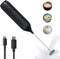 Electric Milk frother Handheld, 500mAh Type-C Rechargeable Mini Blender for Coffee, Hot Chocolate, Eggs, Juice, and more. Glossy Black Finish....