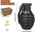 Toy-Hand Grenade for CS Battle Game,with 9 Foam Ammo Black Fun Impact Tactical CS-Grenade Toys Outdoor Team Sport for Age 14 Years Old and up and ...