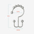 Zenna Home Shower Curtain Hooks, Chrome, Set of 12 – Premium Shower Curtain and Liner Rings with Double Roller Glide and Double-Sided Design – Rus...