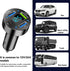4 Ports USB Car Charger, 66W Super Fast Charging USB QC 3.0, USB Adapter Charger with LED Voltmeter for Car Cigarette Lighter Plug, Compatible wit...