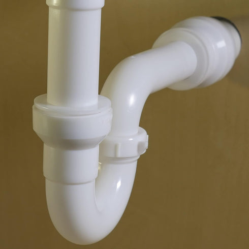 Keeney 400IPK Insta-Plumb Fit P Trap 1-1/2 in. -Push to Install and Press to Release, No Size, White...