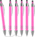 Cobee Stylus Tip Ballpoint Pens, 6 Pieces 1.0mm Retractable Ball Point Pen Medium Point Smooth Writing Pen Black Ink Metal Pen Stylus Nice Pen for...