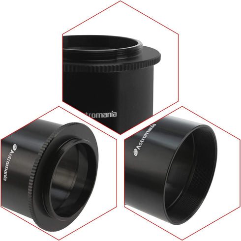 Astromania 2" T-2 Focal Camera Adapter for SLR Cameras - Simply Attach Your Camera to The Telescope...