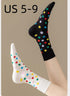 Polka Dots Socks Women Colorful Dots Cotton 5 Pairs Mid-calf Crew Socks Cute Breathable High Ankle...