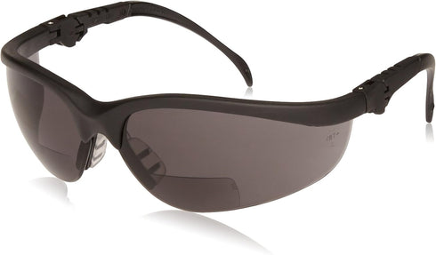 Crews K3H20G Klondike Plus Magnifier Polycarbonate Dual Bi-Focal Lens Glasses with Black Frame and 2.0 Diopter Gray Lens, 1-Pair...