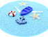 Daimay 28PCS Resin Nautical Ornaments Miniature Beach Ornament Kits Mini Seaside Oars Canoe Anchor Lifebuoy Model Micro Landscape Scenery Decor Aq...