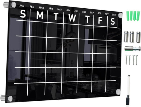 STOBOK 1 Set Erasable Message Board Wall Sticker Decor Office Decor Wall Mounted Erasable Board Chore Chart Memo Boards Calendar Whiteboard Memo B...