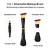 Makeup Brushes Set, Travel Makeup Brush Set with Case, Multi-Tasker 4-in-1 Makeup Brush, Foundation Brush, Powder Brush, Double Ended Makeup Brush...