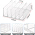 Hipiwe 2-Pack Acrylic File Organizer for Sorting Mail - 5 Slots Letter Sorter Clear Desktop Bill Divider Holder for Paper Envelope Document Book C...