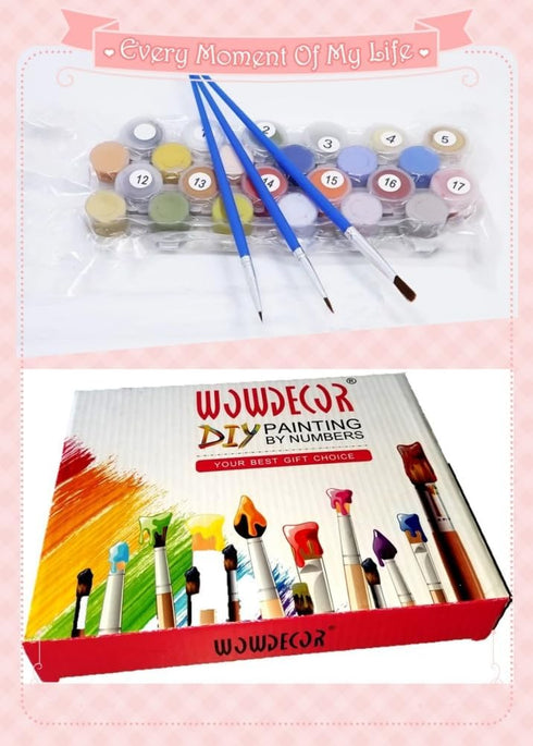 Wowdecor Paint by Number Kits for Adults Beginner, DIY Number Painting Peach Tree in Bloom by Vincent Van Gogh Famous Paintings 40x50 cm Wall Art ...