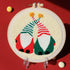 Punch Needle Embroidery kit DIY Christmas Elves Hand in Hand Cross Stitch Hoop Craft Kits Handcraft Embroidery (XMD-PD-73)......