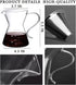 Pour Over Coffee Maker - Elegant Drip Coffee Maker with Reusable Stainless Steel Filter/Dripper, Lead-Free Borosilicate Glass Coffee Carafe for 1-...