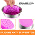 2-in-1 Metal Dog Bowl with Slow Feeder Insert, Stainless Steel Dog Bowls Food Grade 304, Water Food Bowl with Anti-Slip Silicone Base for Small & ...