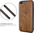 Wood Case for iPhone 7 Plus/8 Plus -Real Natural Wood- Slim Shockproof Hybrid Wooden Cover for iPhone 7P/8P (Walnut)...