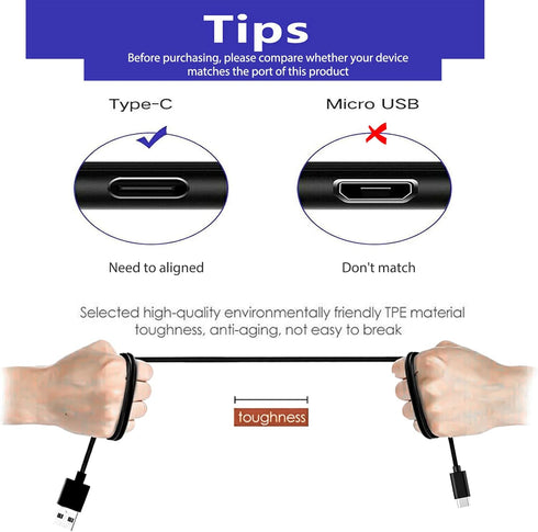 Bluetooth Speakers Charger USB C Fast Wall Charger Charging Cable Cord for Sony SRS-WS1 SRS-NS7 SRS-NB10 SRS-XB13 SRS-XB23 SRS-XB33 SRS-XB43 WI-C1...