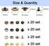 80 Sets Leather Snap Fasteners Kit, BetterJonny 15mm Metal Snap Buttons Heavy Duty Press Studs with 4 Setter Tools for Clothes Bracelet Jackets Je...