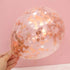 Rose Gold Confetti Balloons, 25 Pcs Thickened 12 Inch Clear Latex Balloon with Confetti Inside for Graduation Decorations Engagement Bridal Shower...