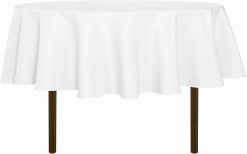 sancua 60 Inch Round Tablecloth (Fits 20-48 Inch Tables), Water Resistant Spill Proof Washable Polyester Table Cloth Decorative Fabric Table Cover...