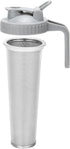 Cold Brew Coffee Filter with Pour Spout Lid for 64 OZ Wide Mouth Mason Jar, 304 Stainless Steel Strainer with Seal Ring for Iced Drinks, Sun Tea I...