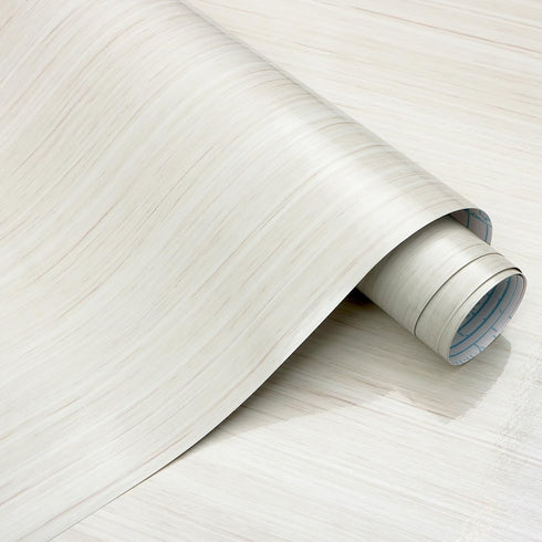 Guvana Glossy Wood Tuxtured Contact Paper Glossy Self Adhesive Film for Countertop Covering Removable Contact Paper Wood Look Peel and Stick Wallp...