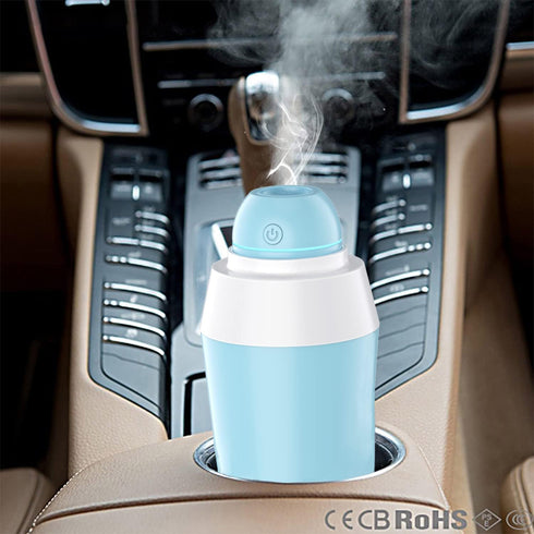Portable Mini Humidifier USB Cool Mist Ultrasonic Humidifier with Water Bottle Premium Humidifying Unit with Whisper-Quiet Operation Automatic Shu...