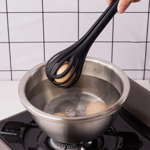 Multi-purpose Egg Whisks, Multi-function Nylon Egg Beaters, Kitchen Tongs, Food Tongs, Handheld Whisk for Blending, Whisking, Beating, Stirring an...